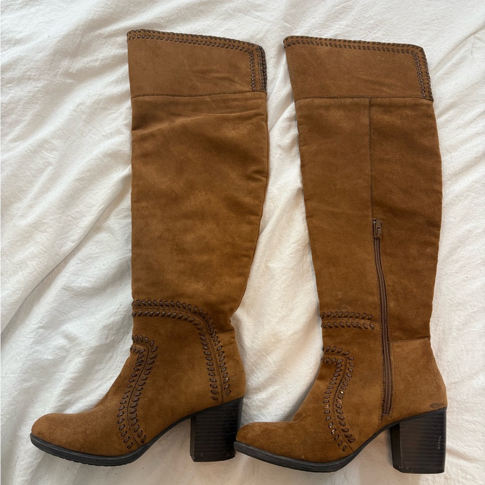 Brown Knee-High Women's Boots
